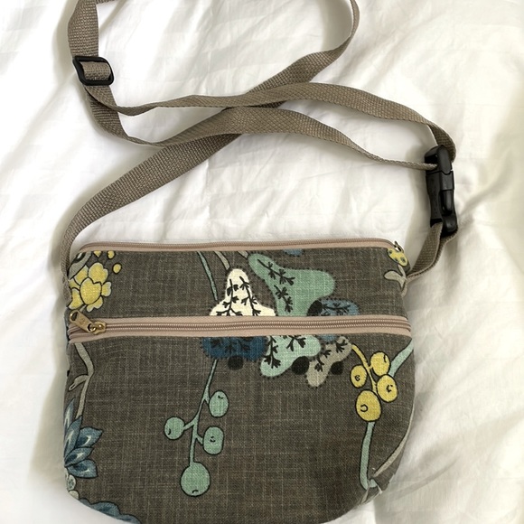 New w/o rage Canvas Print Taupe Purse - Picture 1 of 6